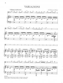 Thema und Variationen von Carl Maria von Weber für Viola und Orchester im Alle Noten Shop kaufen