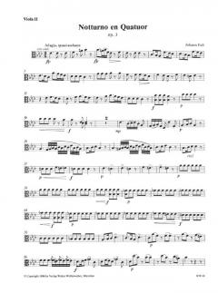 Notturno en Quatuor op. 3 für Klarinette, 2 Violen und Violoncello (Janos Evangelist Fuss) 