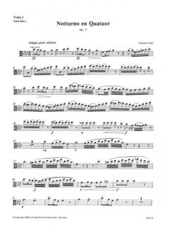 Notturno en Quatuor op. 3 für Klarinette, 2 Violen und Violoncello (Janos Evangelist Fuss) 