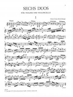 6 Duos für Violine und Violoncello 