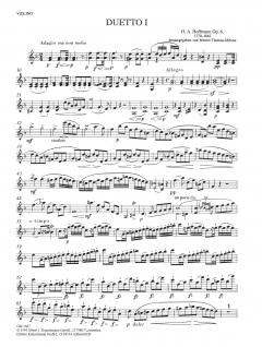 2 Duos op. 6 von Heinrich Anton Hoffmann 
