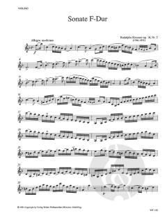 Sonate F-dur op. 16/2 für Violine und Violoncello oder Kontrabass von Rodolphe Kreutzer 