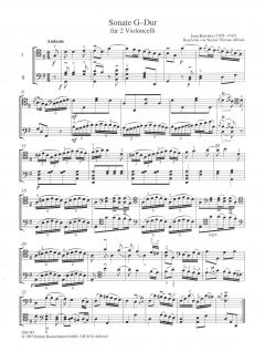 Sonate G-dur für 2 Violoncelli von Jean Barriere im Alle Noten Shop kaufen