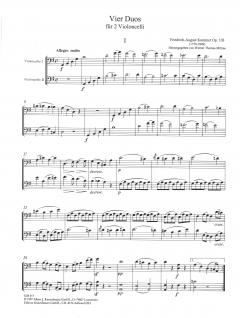 4 Duos op. 103 von Friedrich August Kummer für 2 Violoncelli im Alle Noten Shop kaufen - KU-GM517