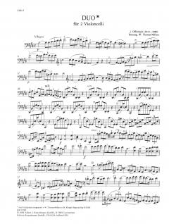 Duo op. 54/2 für 2 Violoncelli von Jacques Offenbach im Alle Noten Shop kaufen