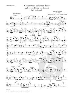 Variationen auf einer Saite für 2 Violoncelli von Niccolò Paganini im Alle Noten Shop kaufen