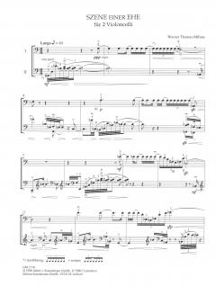 Szenen einer Ehe von Werner Thomas-Mifune für 2 Violoncelli oder Violoncello und Kontrabass im Alle Noten Shop kaufen