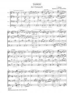 Tango, Cadiz, Cataluña von Isaac Albeniz für 4 Violoncelli im Alle Noten Shop kaufen