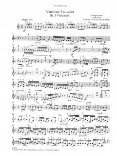 Carmen Suite von Georges Bizet für 5 Violoncelli im Alle Noten Shop kaufen