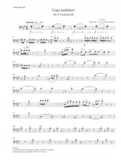 Cepa andaluza für 4 Violoncelli von Werner Thomas-Mifune im Alle Noten Shop kaufen