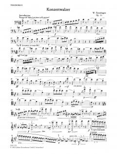 Konzertwalzer op. 31 von Wilhelm Fitzenhagen für 4 Violoncelli im Alle Noten Shop kaufen