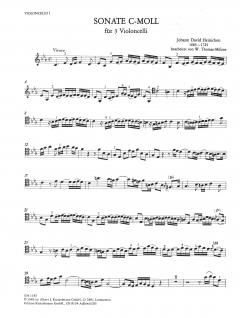 Sonate c-moll für 3 Violoncelli von Johann David Heinichen im Alle Noten Shop kaufen