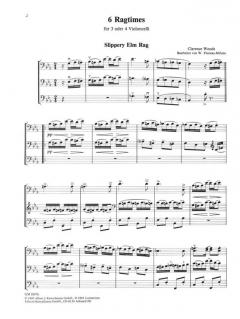 6 Ragtimes für 3 und 4 Violoncelli im Alle Noten Shop kaufen