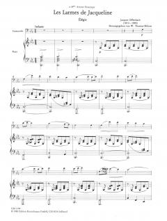 Les Larmes de Jacqueline op. 76/2 von Jacques Offenbach 