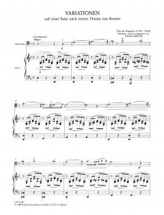 Variationen auf einer Saite nach einem Thema von Rossini von Niccolò Paganini 