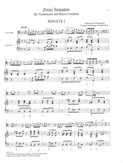 2 Sonaten für Violoncello und Bc. von F. de Piantanida im Alle Noten Shop kaufen