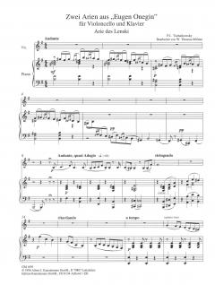 2 Arien aus Eugen Onegin von Pjotr Iljitsch Tschaikowski 