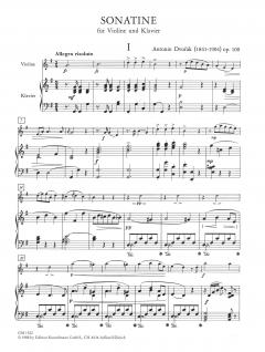 Sonatina Op. 100 von Antonín Dvorák 