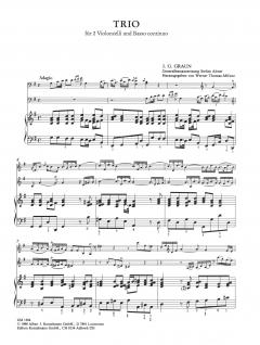 Trio für 2 Violoncelli und Bc. von Johann Gottlieb Graun im Alle Noten Shop kaufen