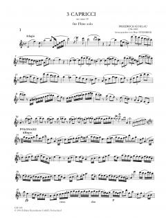 Drei Capricci aus op. 10 von Friedrich Kuhlau für Flöte Solo (Steinbeck) im Alle Noten Shop kaufen