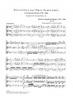 Ouverture zur Oper Semiramis von Benoit Tranquille Berbiguier für 3 Flöten im Alle Noten Shop kaufen