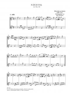 8 Duette aus op. 11 von Willem de Fesch für 2 Flöten im Alle Noten Shop kaufen