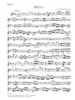 Drei Duos für 2 Querflöten, op. 30 von Franz Anton Hoffmeister im Alle Noten Shop kaufen
