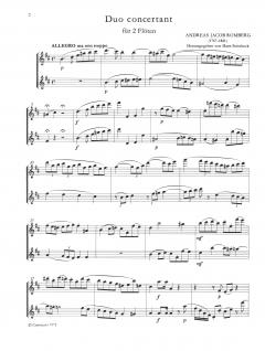 Duo concertant op. 62/2 von Andreas Jacob Romberg für 2 Flöten im Alle Noten Shop kaufen