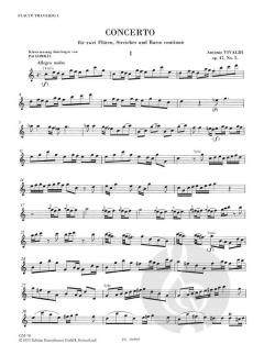 Konzert C-dur op. 47/2 von Antonio Vivaldi für 2 Flöten und Streichorchester im Alle Noten Shop kaufen