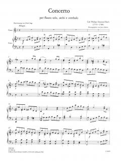 Concerto d-moll für Flöte von Carl Philipp Emanuel Bach im Alle Noten Shop kaufen