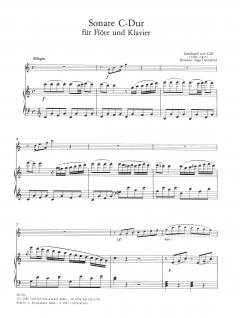 Sonate C-dur für Flöte und Klavier von Leonhard von Call im Alle Noten Shop kaufen