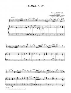 Sechs Sonaten für Flöte und Bc. Band 2 von François Devienne im Alle Noten Shop kaufen