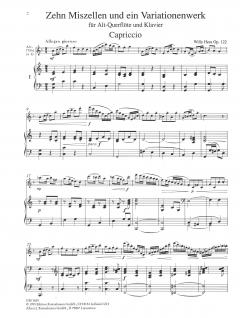 Miszellen und ein Variationenwerk op. 122 von Willy Hess für Alt-Querflöte und Klavier im Alle Noten Shop kaufen