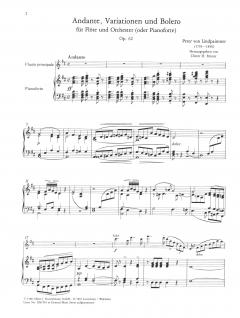 Andante, Variationen und Bolero von Peter Josef von Lindpaintner für Flöte und Orchester im Alle Noten Shop kaufen