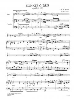 Sonate G-dur nach Quartett KV 285a 