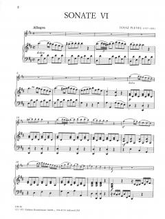 Sonate VI D-dur von Ignaz Pleyel 