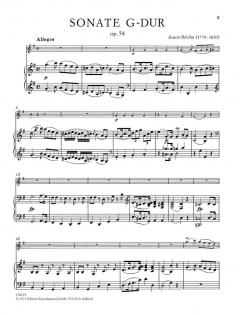 Sonate G-dur op. 54 von Anton Reicha für Flöte und Klavier (Päuler) im Alle Noten Shop kaufen