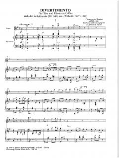 Divertimento für Flöte und Klavier von Gioachino Rossini im Alle Noten Shop kaufen