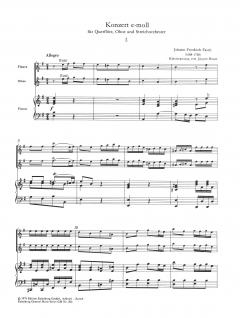 Konzert e-moll für Flöte, Oboe und Streichorchester (Johann Friedrich Fasch) 