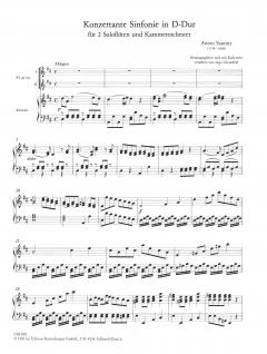 Konzertante Sinfonie in D von Carl Stamitz für 2 Flöten und Kammerorchester im Alle Noten Shop kaufen