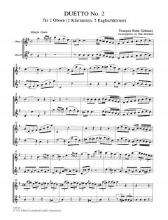 Duetto Nr. 2 von François-René Gebauer für 2 Oboen (Klarinetten) im Alle Noten Shop kaufen