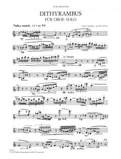Dithyrambus von Armin Schibler für Oboe solo im Alle Noten Shop kaufen