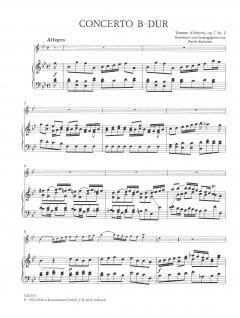 Concerto à cinque B-Dur op. 7/3 von Tomaso Albinoni für Oboe und Streichorchester im Alle Noten Shop kaufen