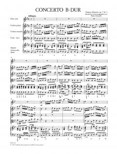 Concerto à cinque B-Dur op. 7/3 von Tomaso Albinoni für Oboe und Streichorchester im Alle Noten Shop kaufen