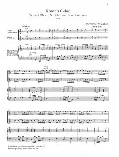 Konzert C-Dur RV 85 von Antonio Vivaldi für 2 Oboen und Streichorchester im Alle Noten Shop kaufen
