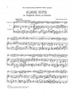Kleine Suite A-Dur op. 87 von Felix Draeseke für Englischhorn und Klavier im Alle Noten Shop kaufen