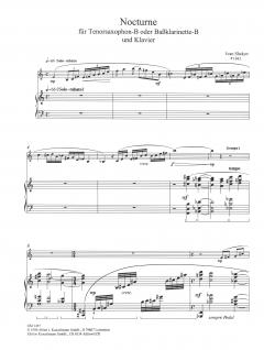 Nocturne für Tenorsaxophon in B (Bassklar. in B) und Klavier im Alle Noten Shop kaufen