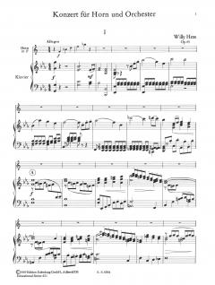 Konzert Es-dur op. 65 für Horn von Willy Hess im Alle Noten Shop kaufen