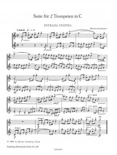 Suite für 2 Trompeten von Walther Aeschbacher im Alle Noten Shop kaufen