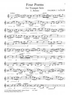 Four Poems for Trumpet Solo (1972) von D. C. Vackar im Alle Noten Shop kaufen